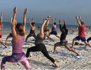 Beach Yoga in Treasure Island